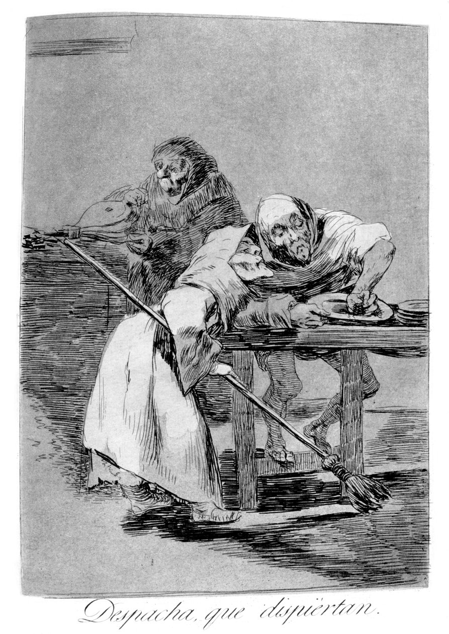 Dépêchez-vous, ils se réveillent, 1799 - Francisco de Goya