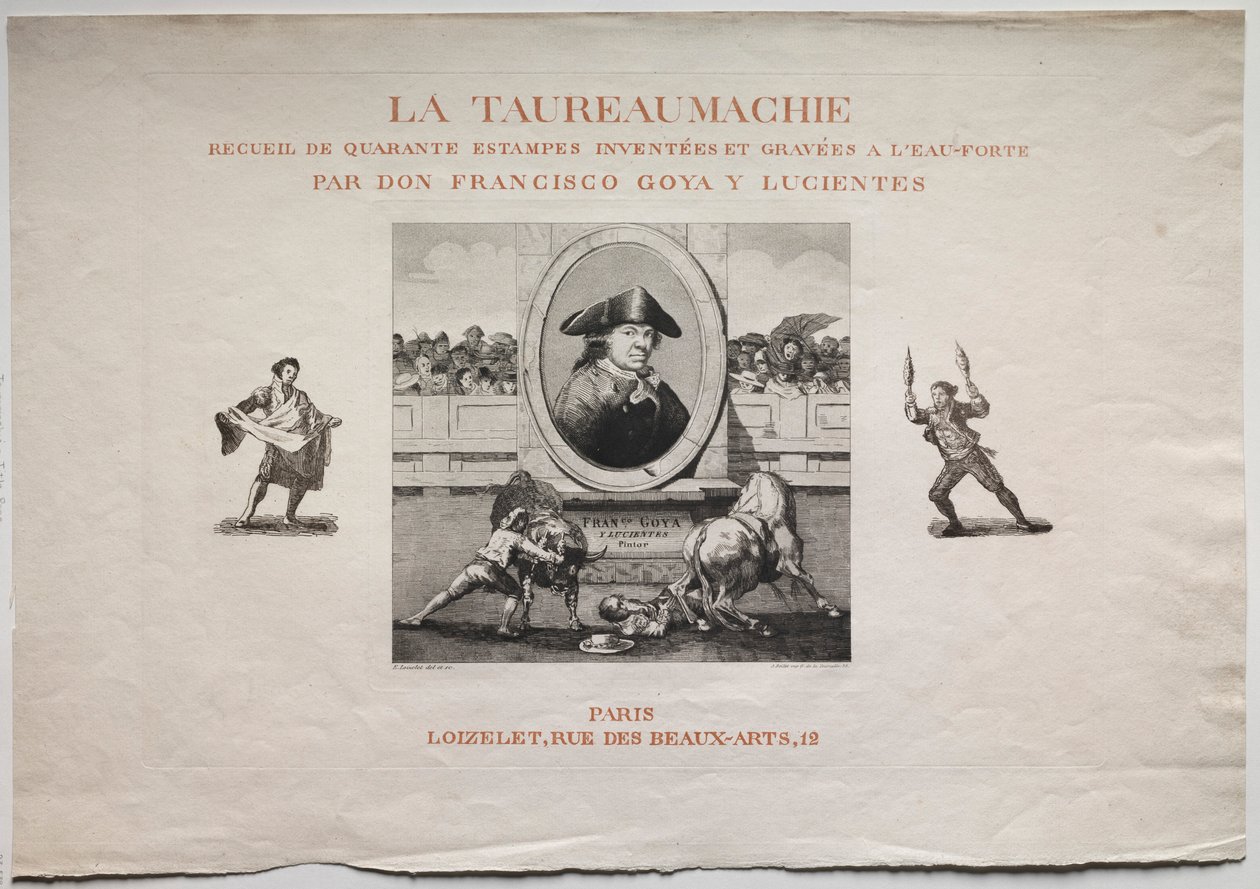 Corridas : Page de titre, 1876 - Francisco de Goya