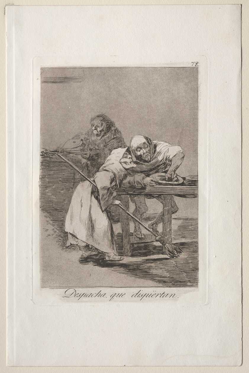 Caprices : Dépêche-toi, ils se réveillent - Francisco de Goya