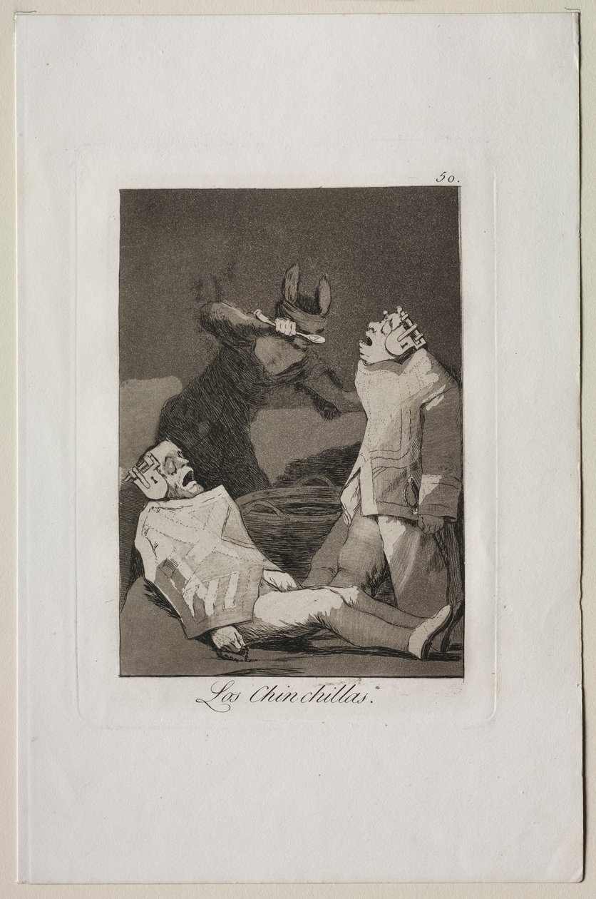 Caprichos : Les Chinchillas - Francisco de Goya