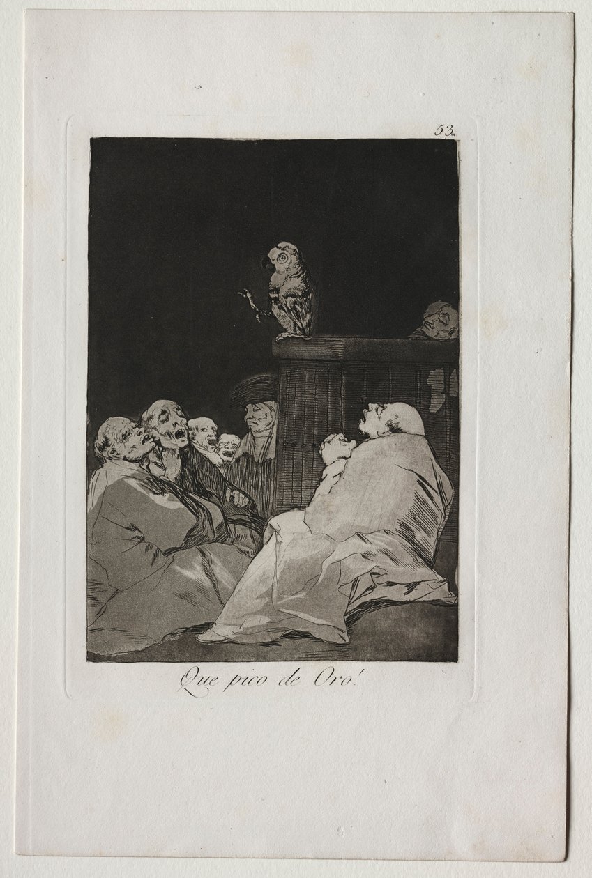 Caprichos : Quel bec doré ! - Francisco de Goya