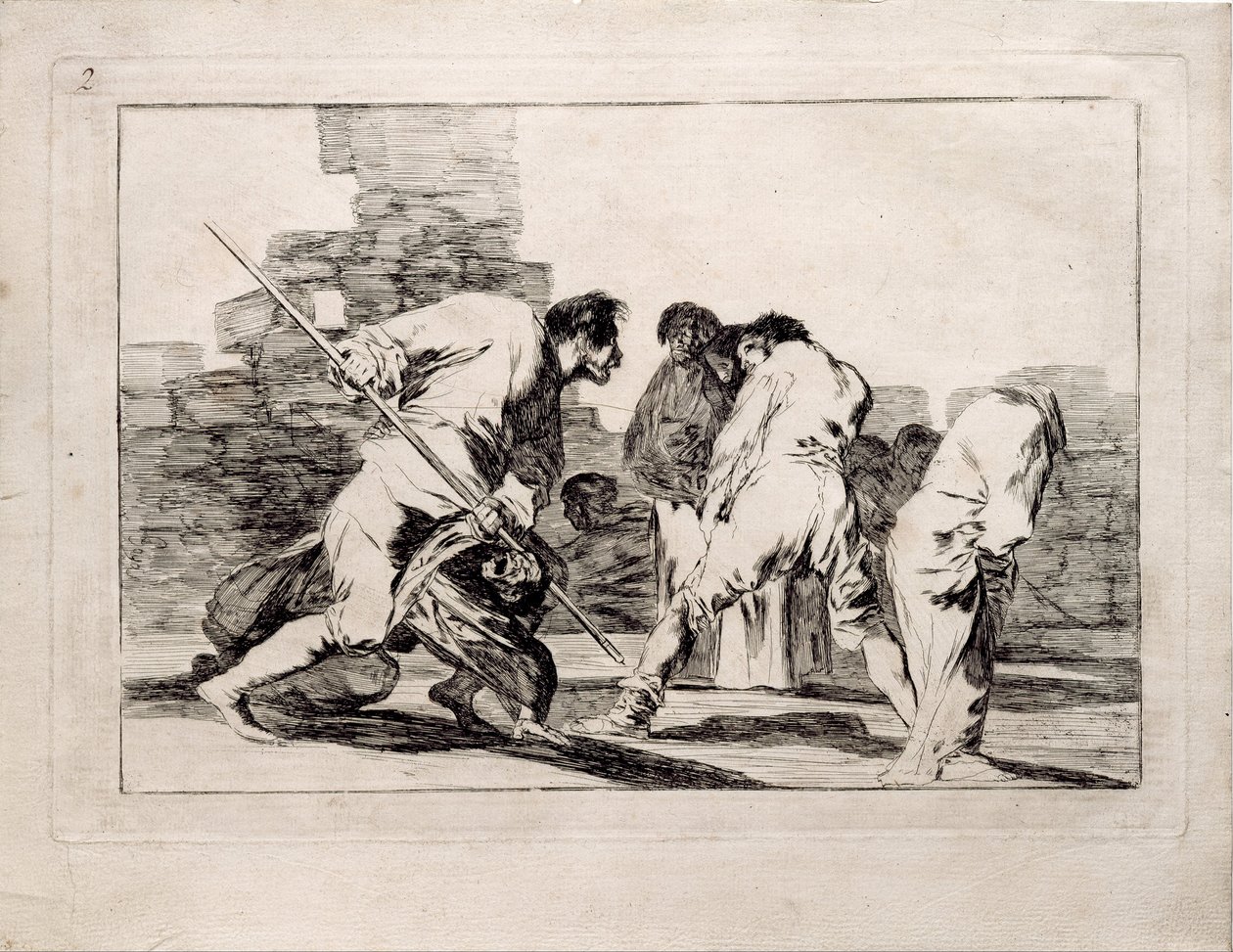 Cruelle Folie de la série Los Disparates Follies, 1815-1819 - Francisco de Goya