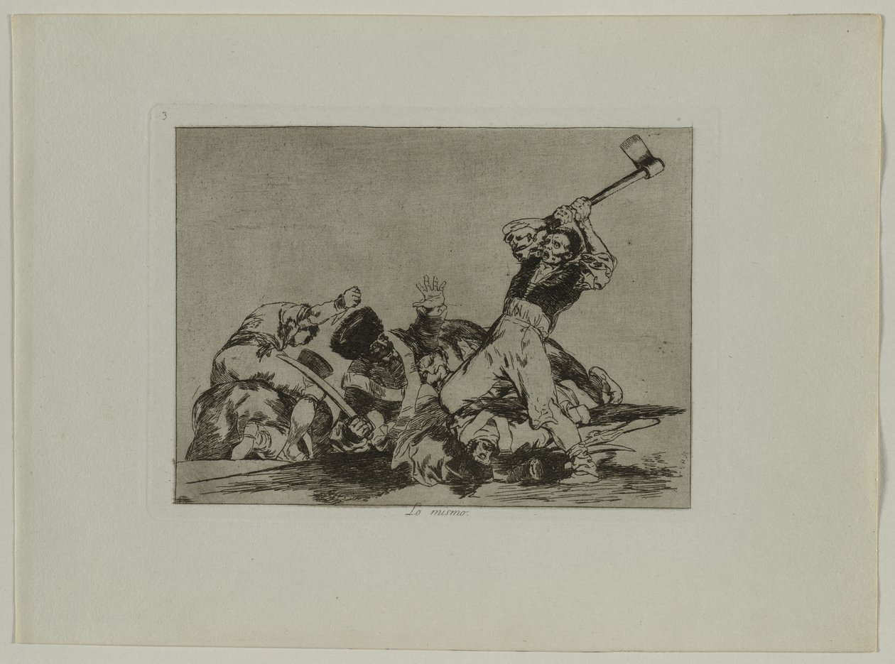Désastres de la guerre : Pl., 3, La même chose, 1810-1813 - Francisco de Goya