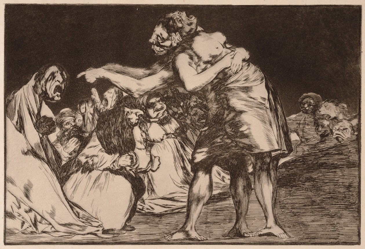 « Folie désordonnée » (Disparate desordenado), extrait de la série « Los Disparates » - Francisco de Goya