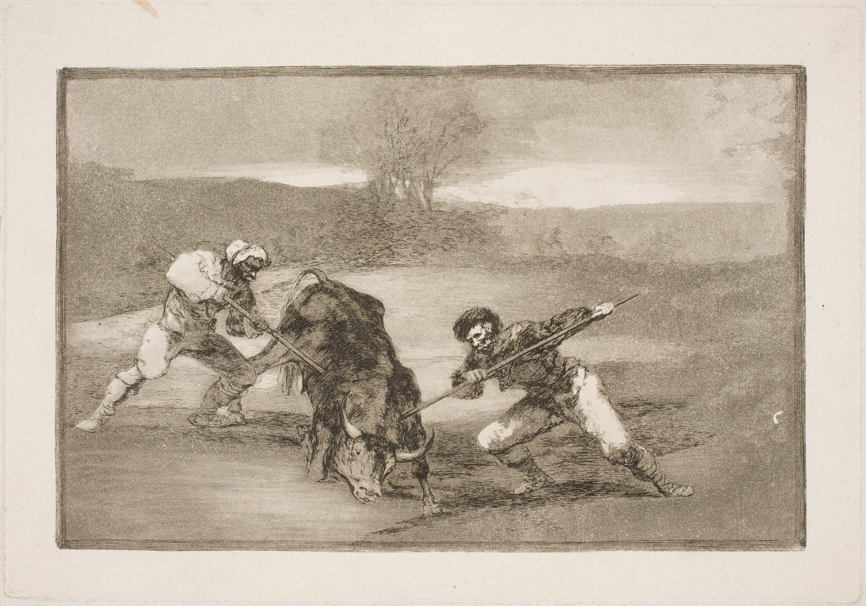Une autre façon de chasser à pied - Francisco de Goya