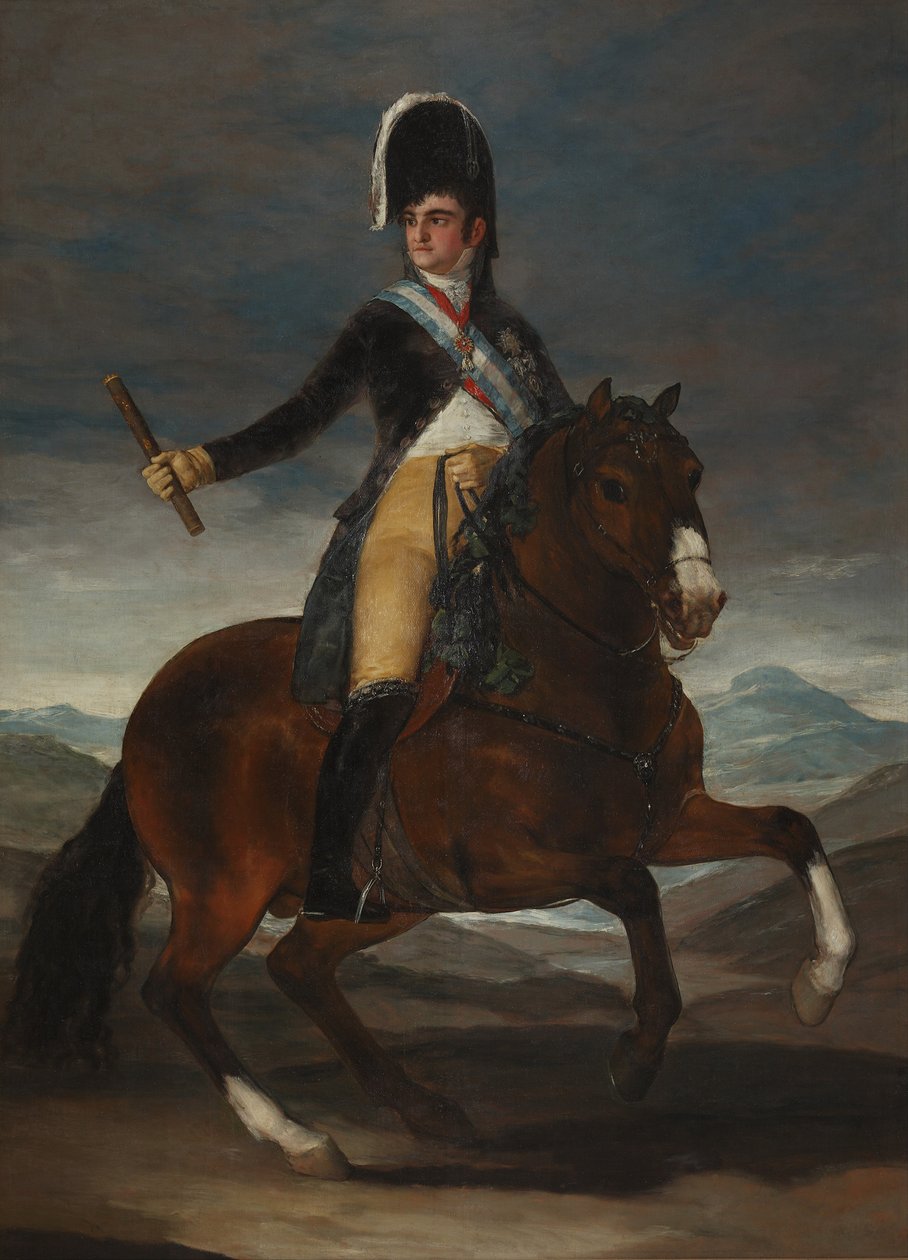 Portrait équestre du roi Ferdinand VII d
