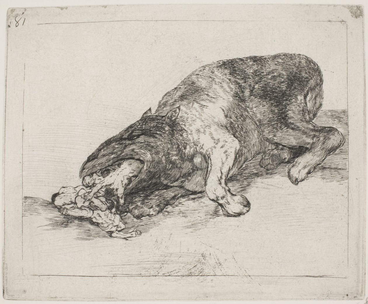 Une bête sauvage (81) - Francisco de Goya