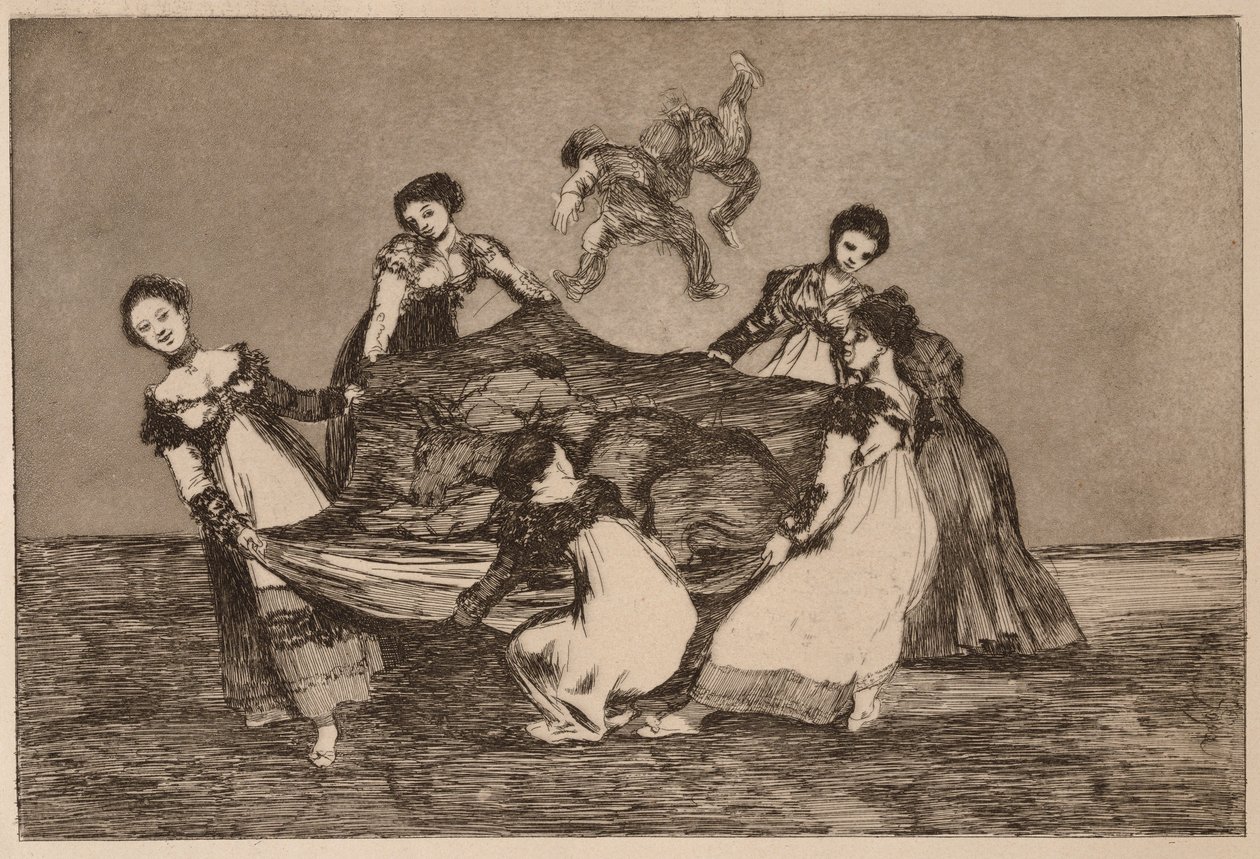 « Folie féminine » (Disparate femenino), extrait de la série « Los Disparates » - Francisco de Goya