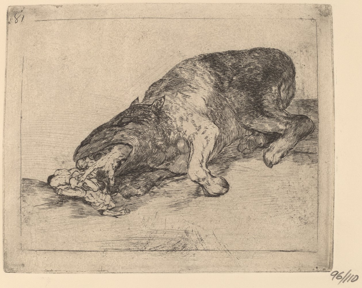 Fiero monstruo! (Monstre féroce!) - Francisco de Goya