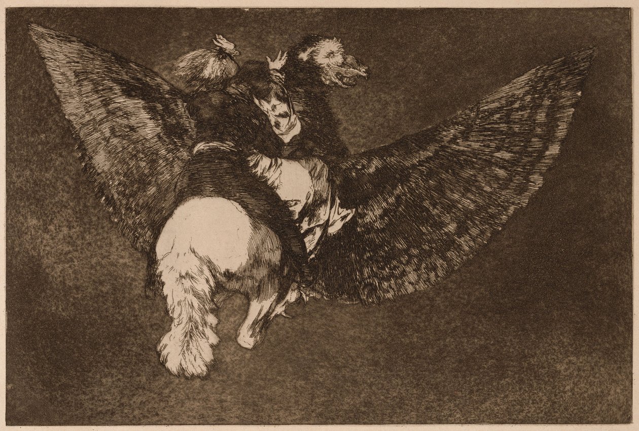« Flying Folly » (Disparate volante), extrait de la série « Los Disparates » - Francisco de Goya