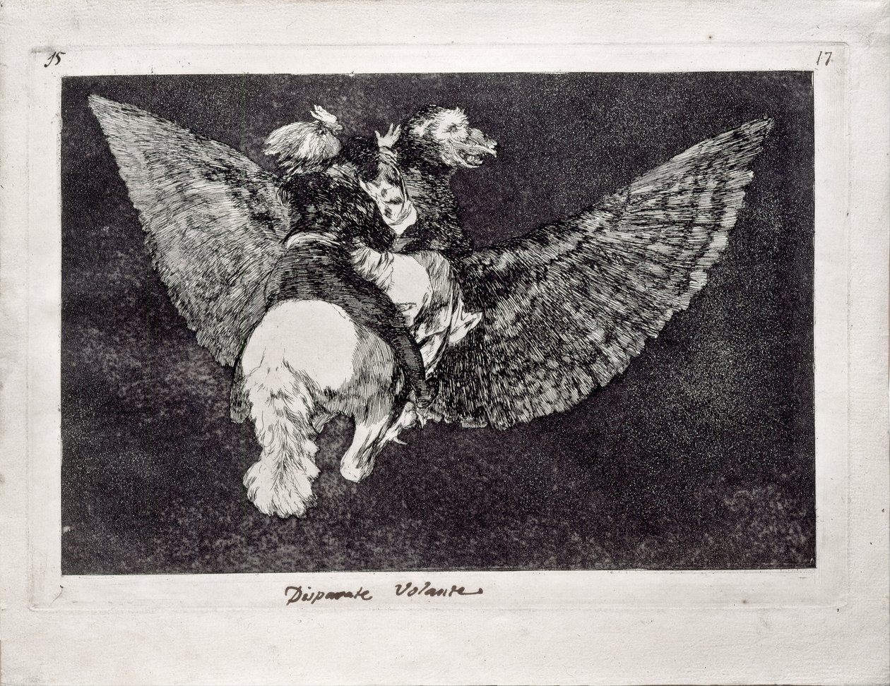 Folie volante de la série Los Disparates Follies, 1815-1819 - Francisco de Goya