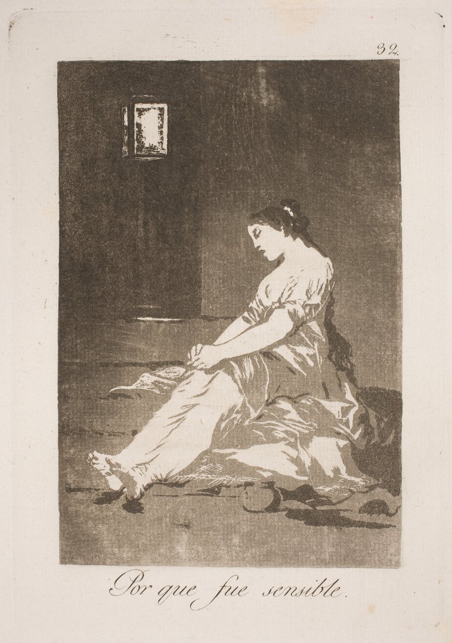Pour avoir cédé à ses sentiments - Francisco de Goya
