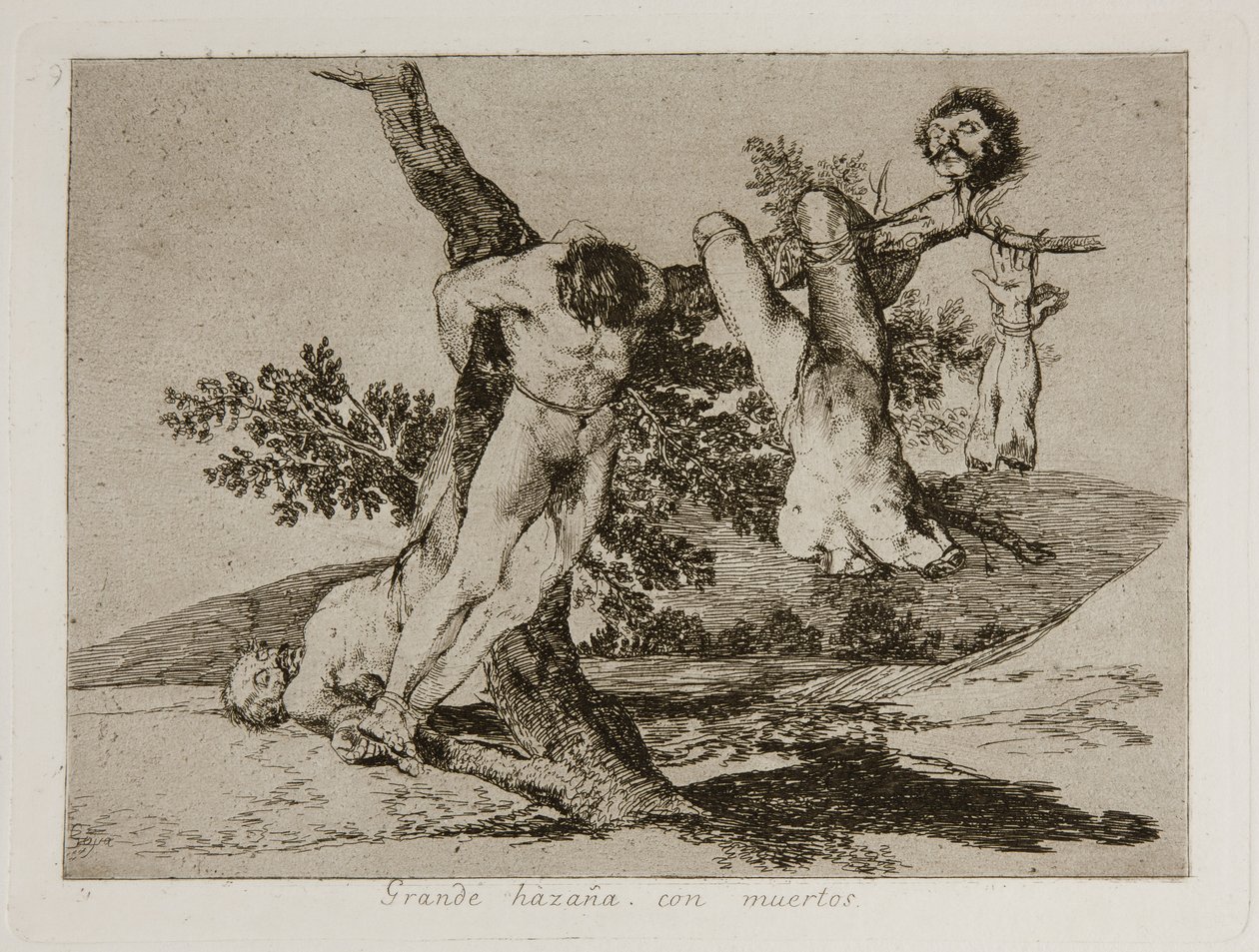 Grande hazaña! Con muertos! Un exploit héroïque! Avec des morts! Planche 39 de Les Désastres de la guerre - Francisco de Goya