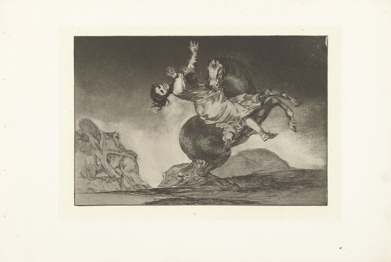 Le cheval ravisseur (Los Disparates) - Francisco de Goya