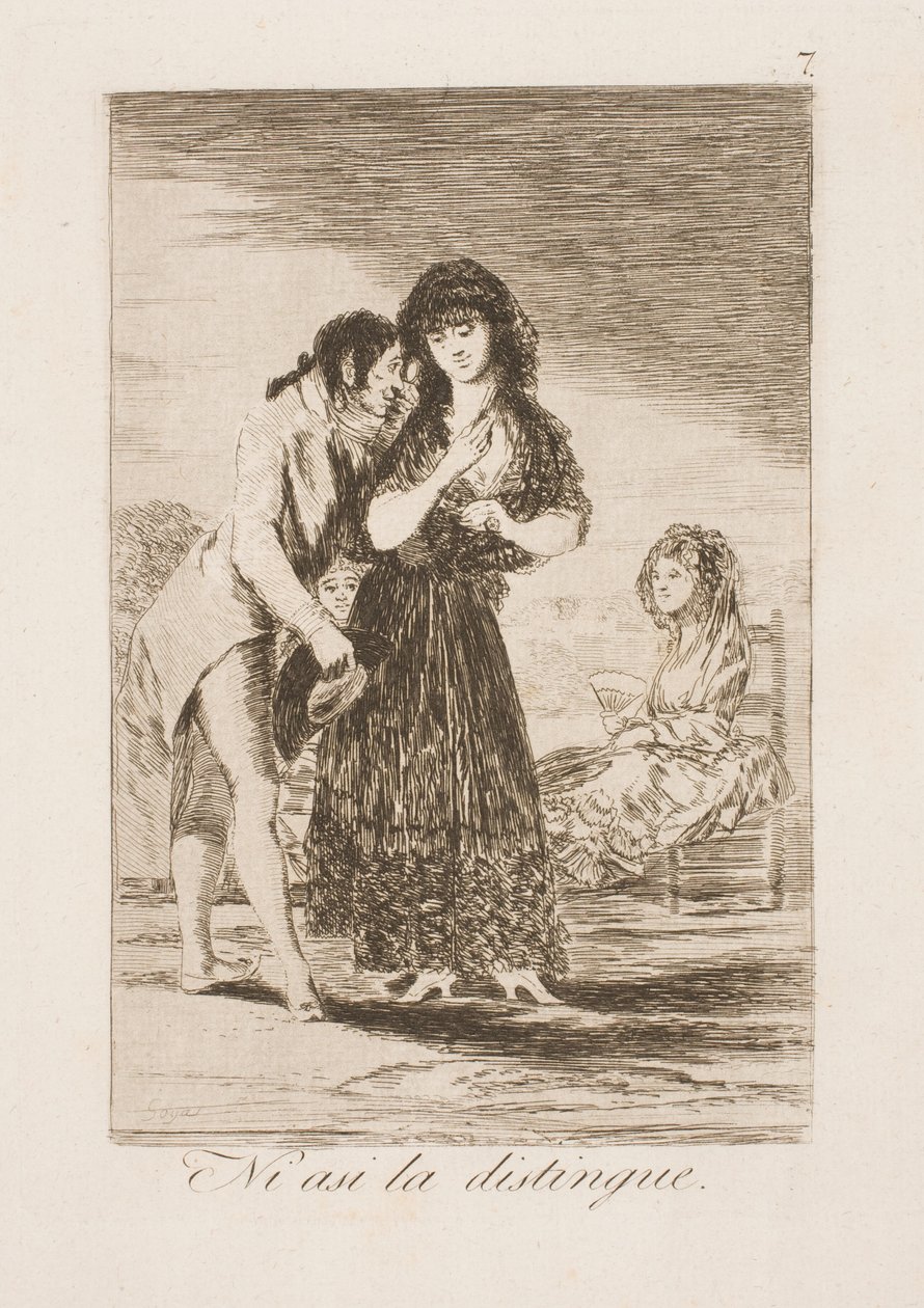 Même de cette manière, il ne la connaît pas - Francisco de Goya
