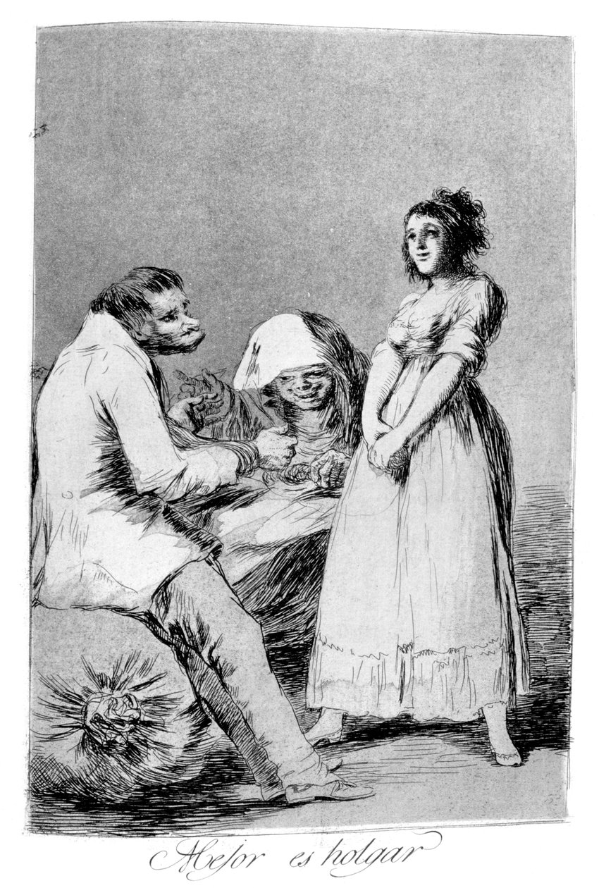Il vaut mieux être paresseux, 1799 - Francisco de Goya