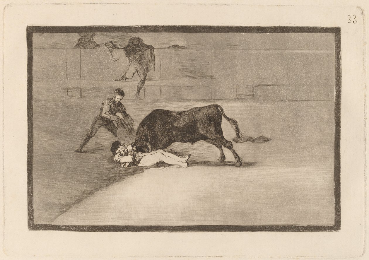 La desgraciada muerte de Pepe Illo en la plaza de Madrid - Francisco de Goya