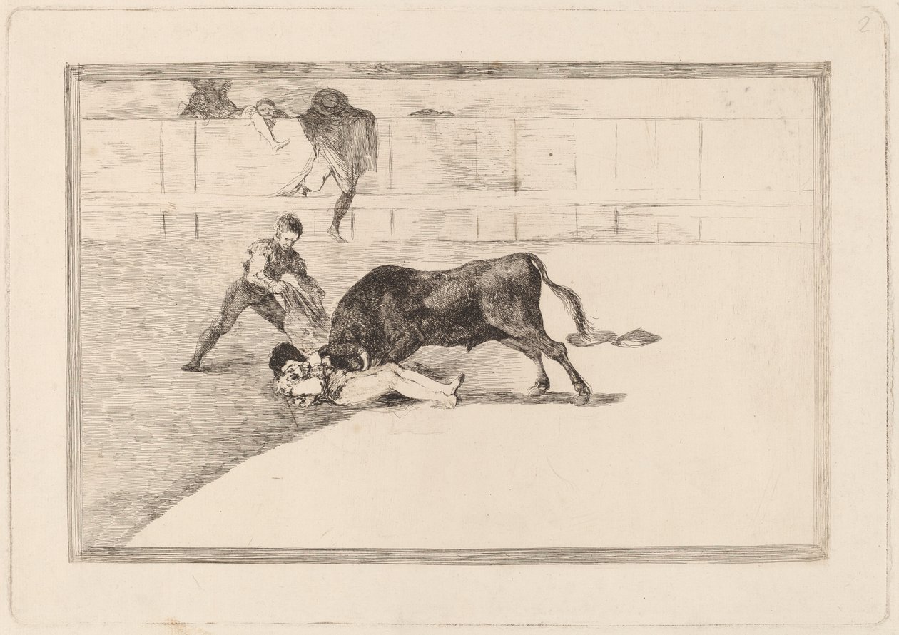 La desgraciada muerte de Pepe Illo en la plaza de Madrid - Francisco de Goya
