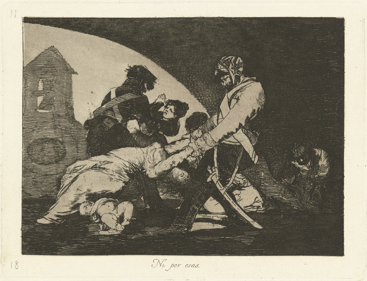 Ni por esas (Ni ceux-ci) - Francisco de Goya
