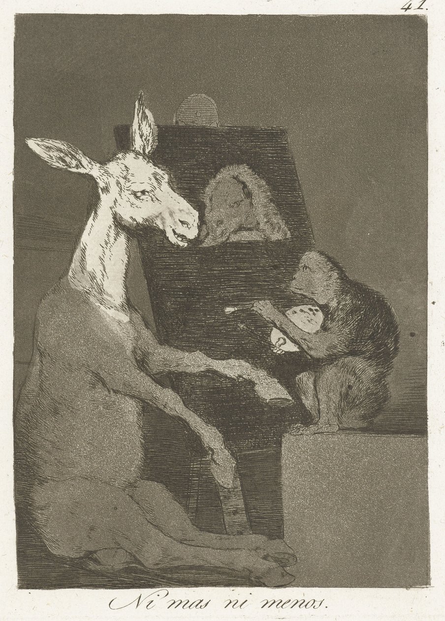 Ni plus ni moins (Los Caprichos) - Francisco de Goya