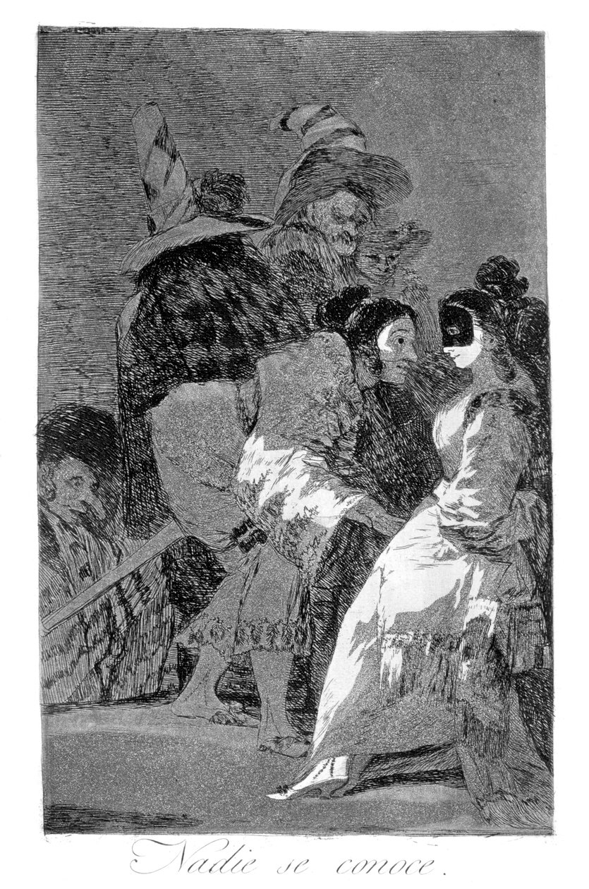 Personne ne se connaît, 1799 - Francisco de Goya