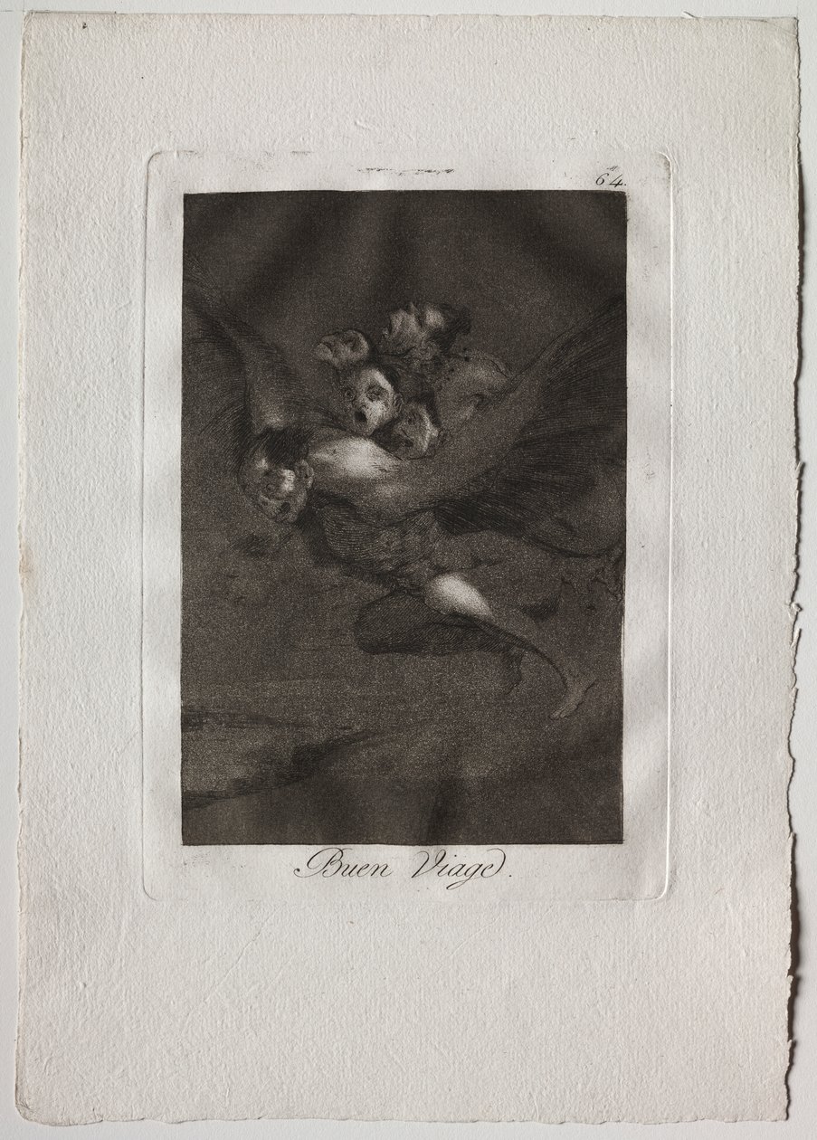 Ochenta Caprichos: Bon Voyage - Francisco de Goya