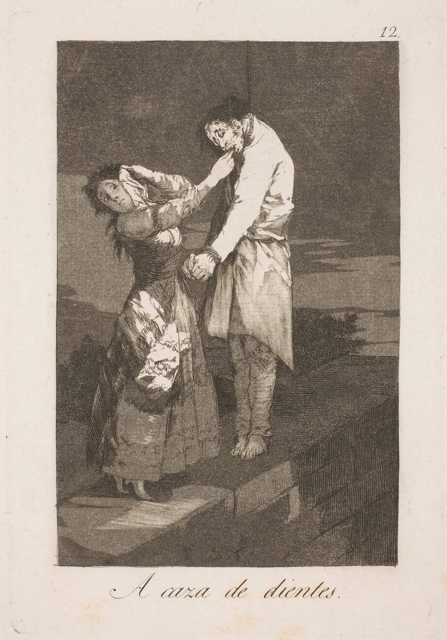 À la recherche de dents - Francisco de Goya