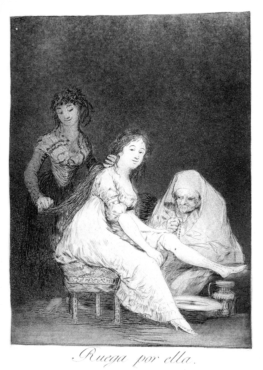 Elle prie pour elle, 1799 - Francisco de Goya