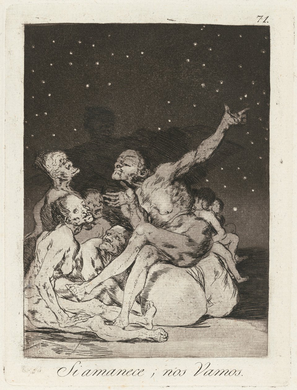 Si amanece; nos vamos - Francisco de Goya