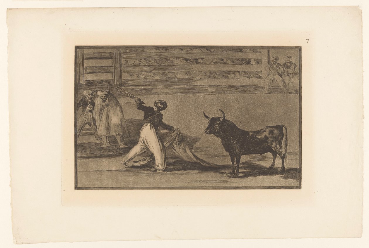 Stierenvechter met banderilla - Francisco de Goya
