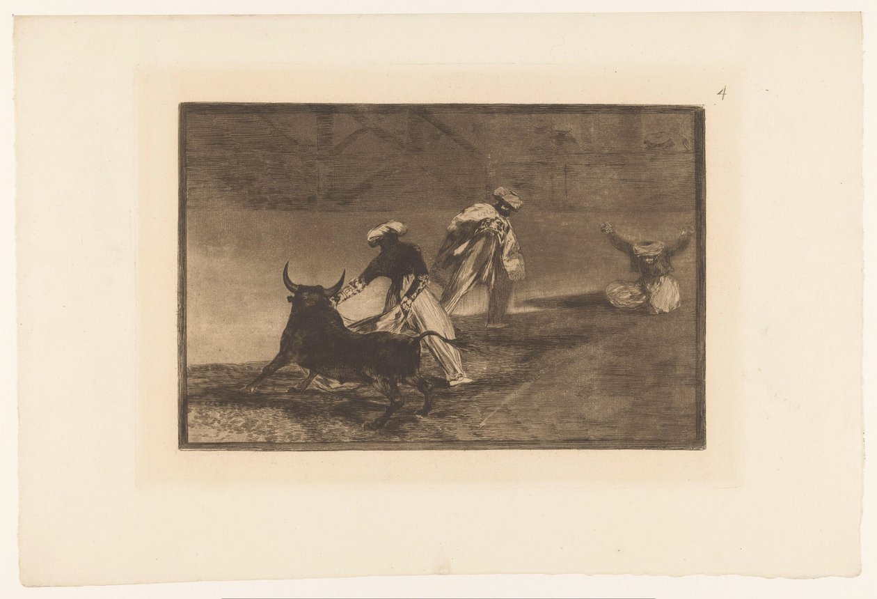 Toreros dans une arène (La Tauromaquia) - Francisco de Goya
