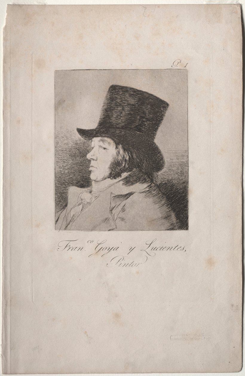 Les Caprices: Portrait de Goya - Francisco de Goya