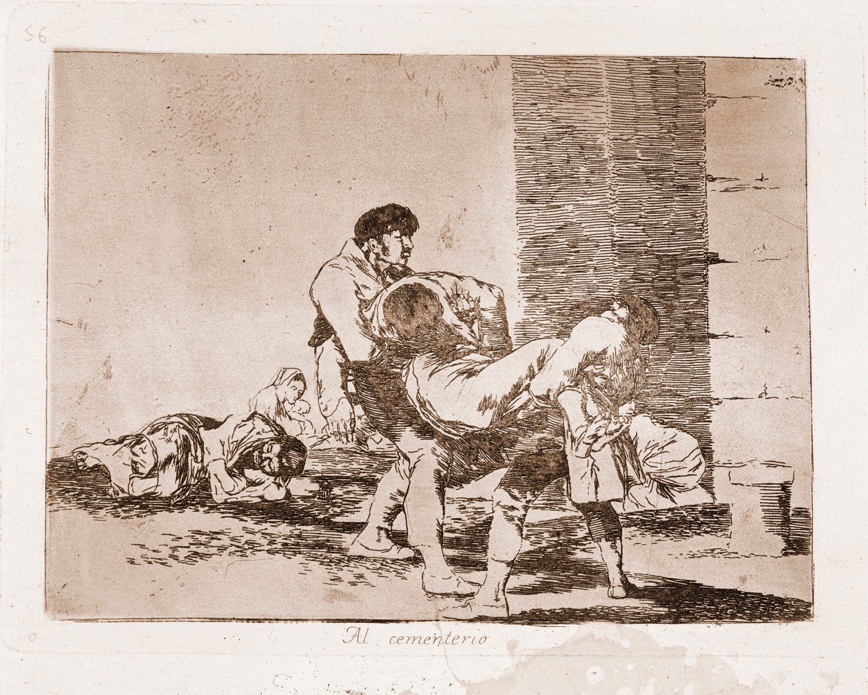 Les Désastres de la guerre : Dans le cimetière - Francisco de Goya