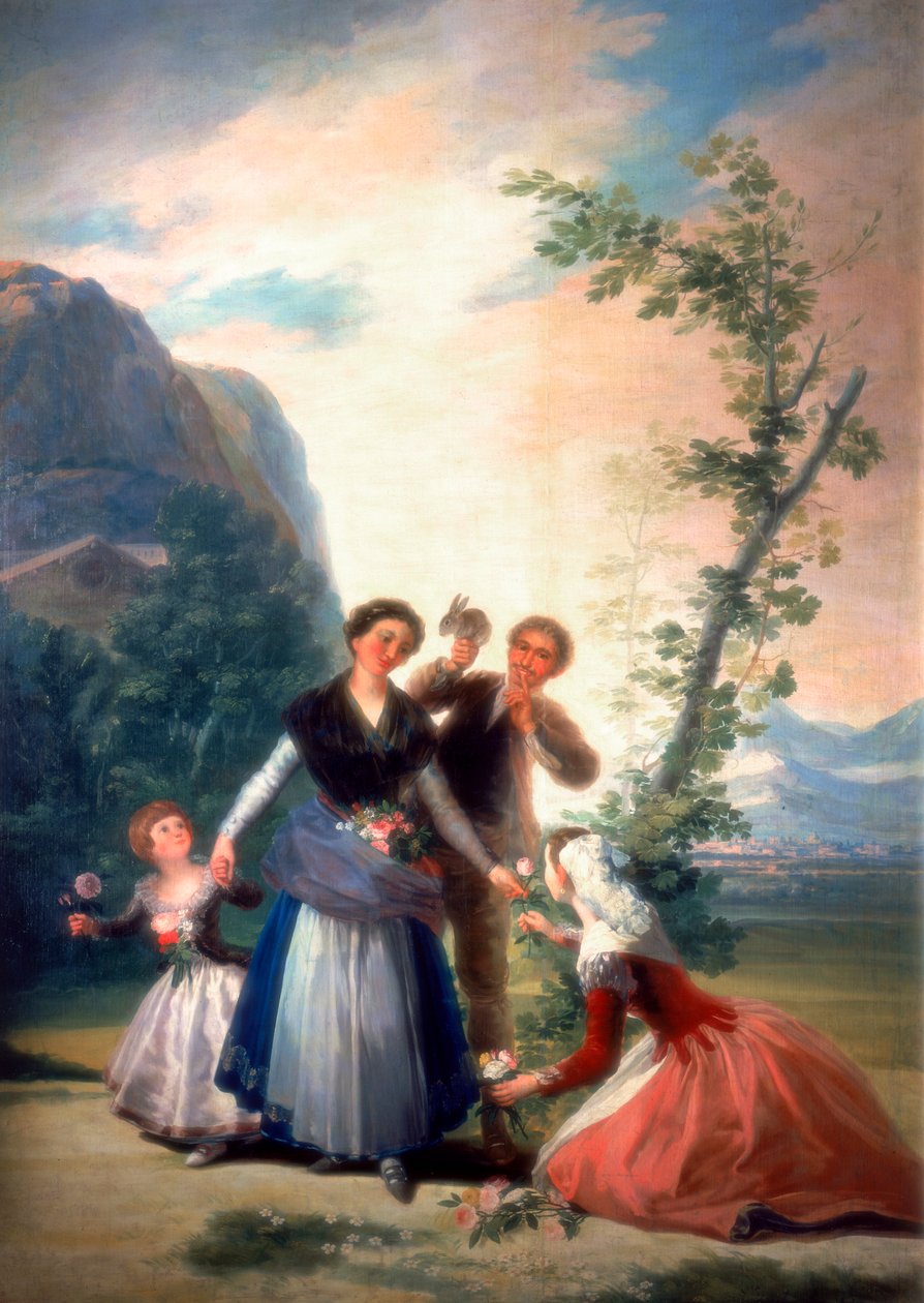 Les Fleuristes ou le Printemps, 1786 - Francisco de Goya