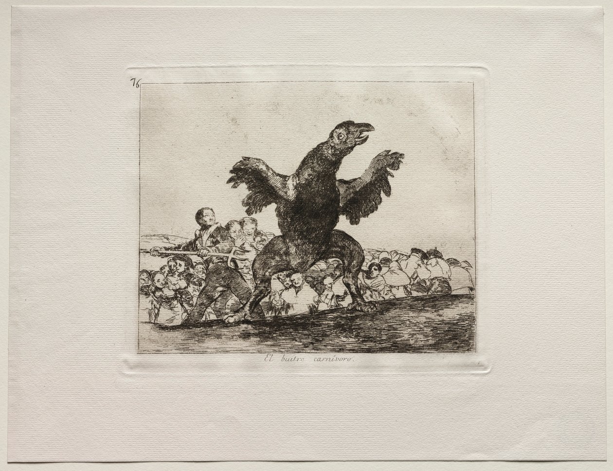 Les horreurs de la guerre : Un vautour carnivore - Francisco de Goya