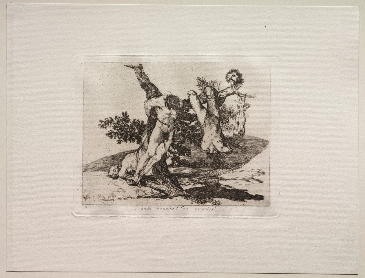 Les horreurs de la guerre : Un exploit héroïque ! Avec des morts - Francisco de Goya
