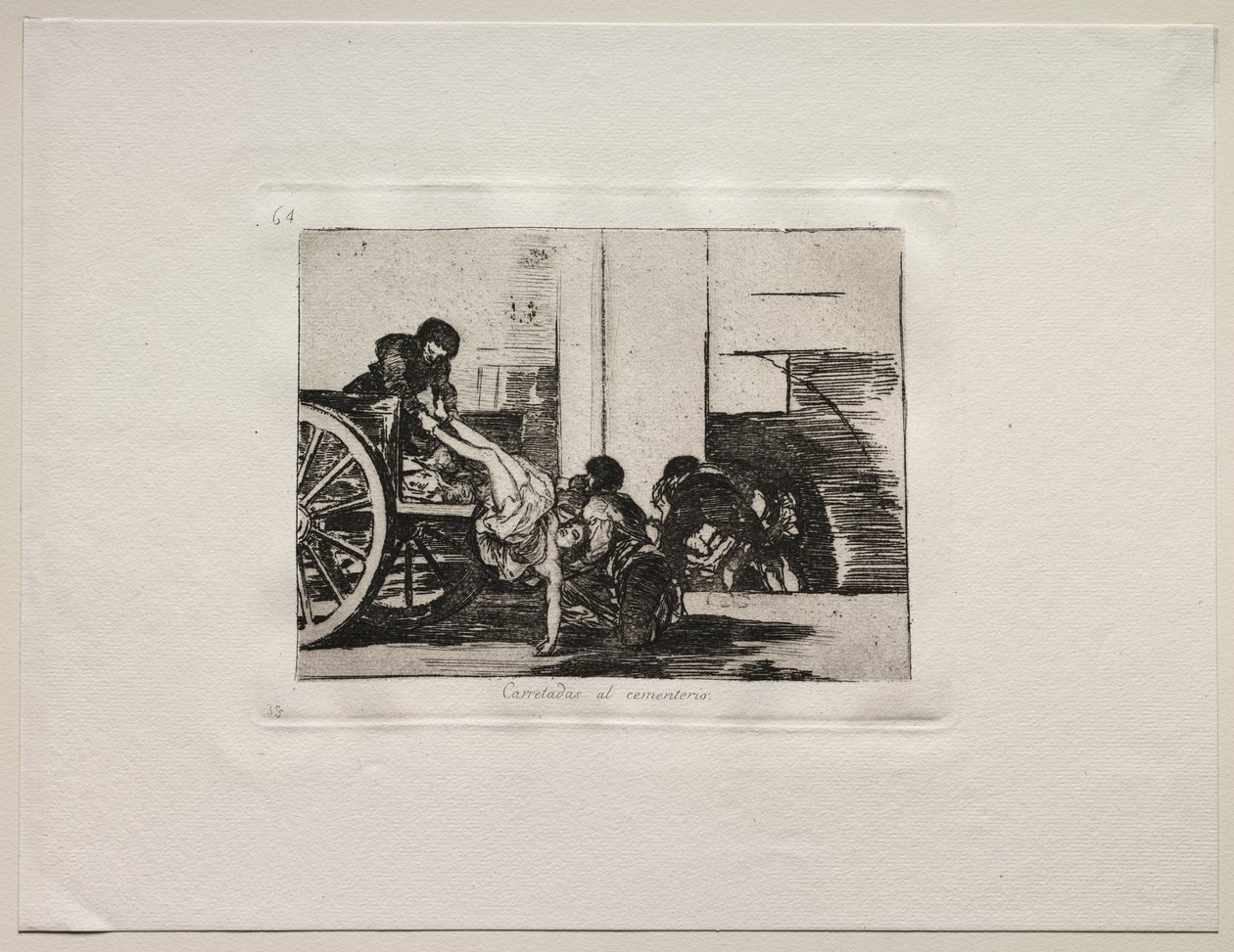 Les Horreurs de la Guerre : Chariots vers le cimetière - Francisco de Goya