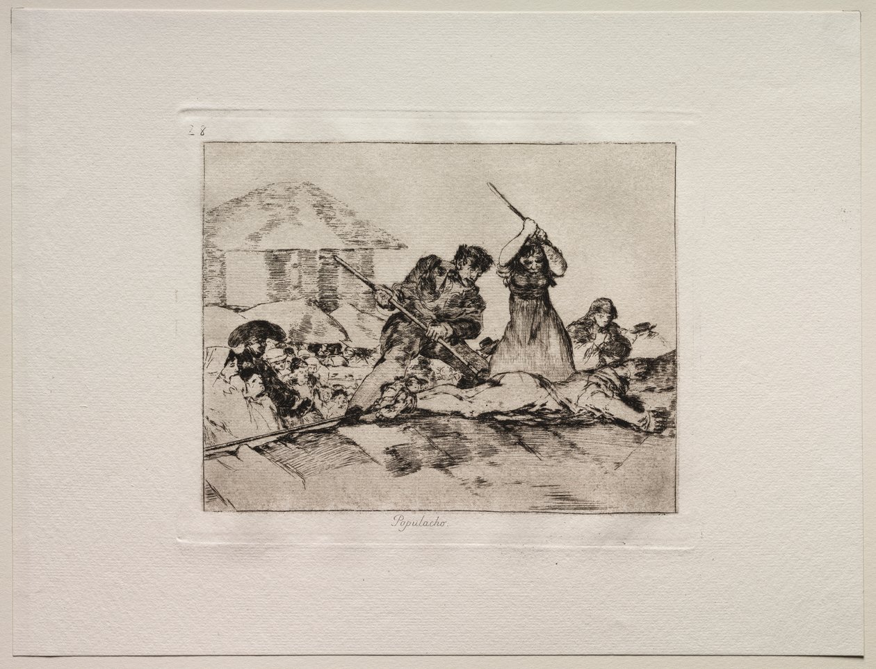 Les horreurs de la guerre : La populace - Francisco de Goya