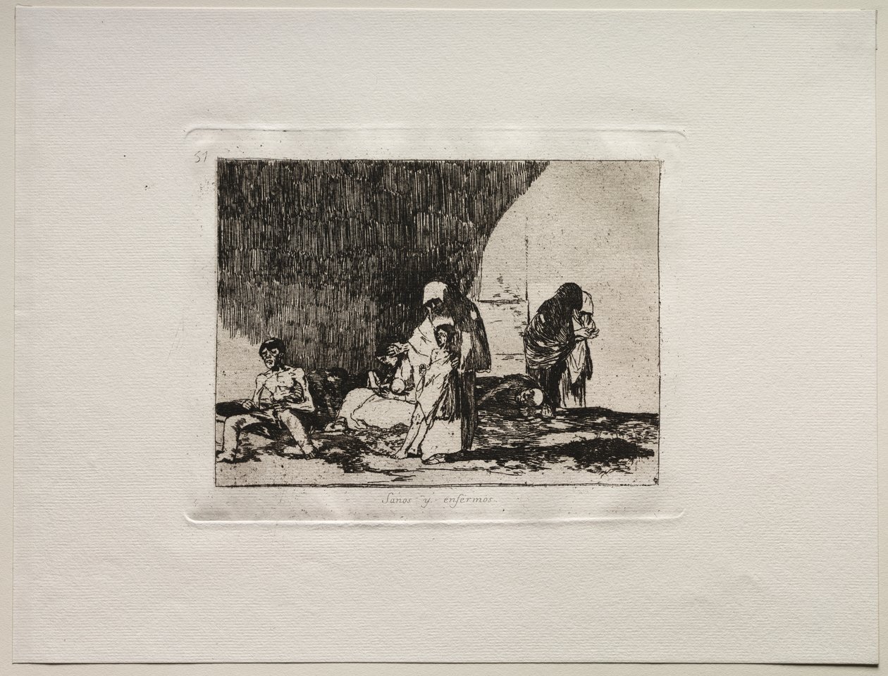 Les horreurs de la guerre : Les sains et les malades - Francisco de Goya