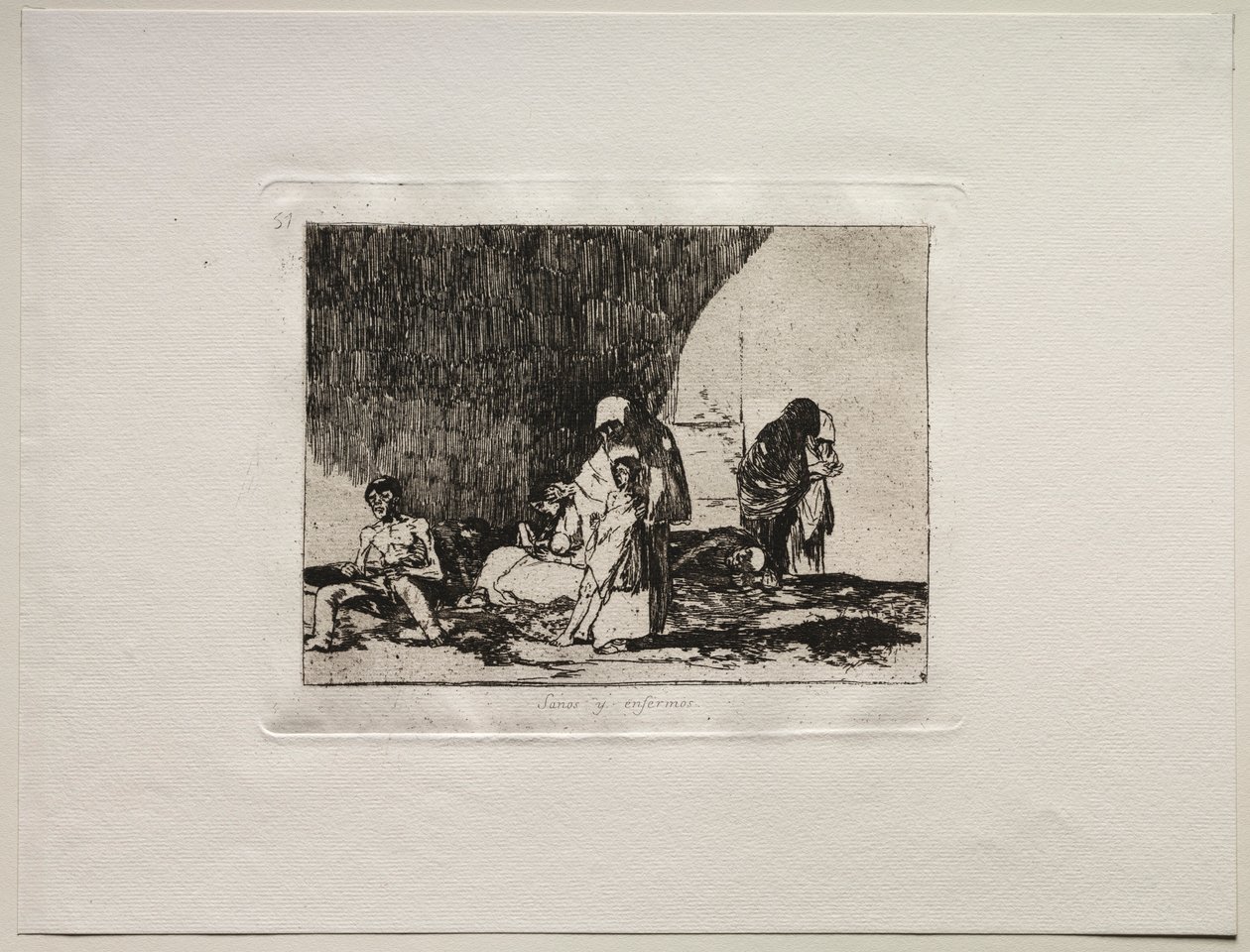 Les horreurs de la guerre : Les sains et les malades - Francisco de Goya