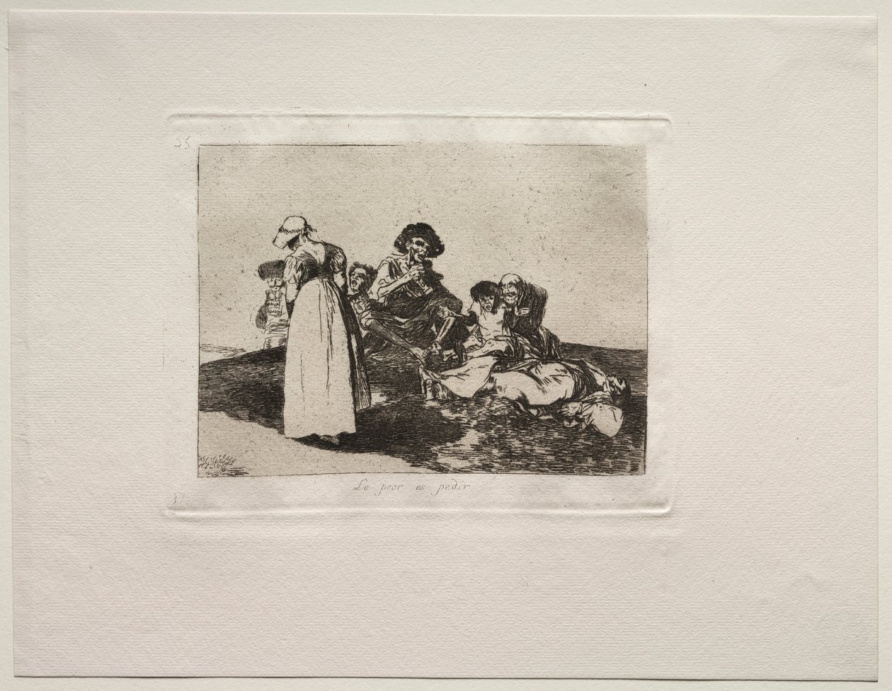 Les horreurs de la guerre : Le pire est de mendier - Francisco de Goya