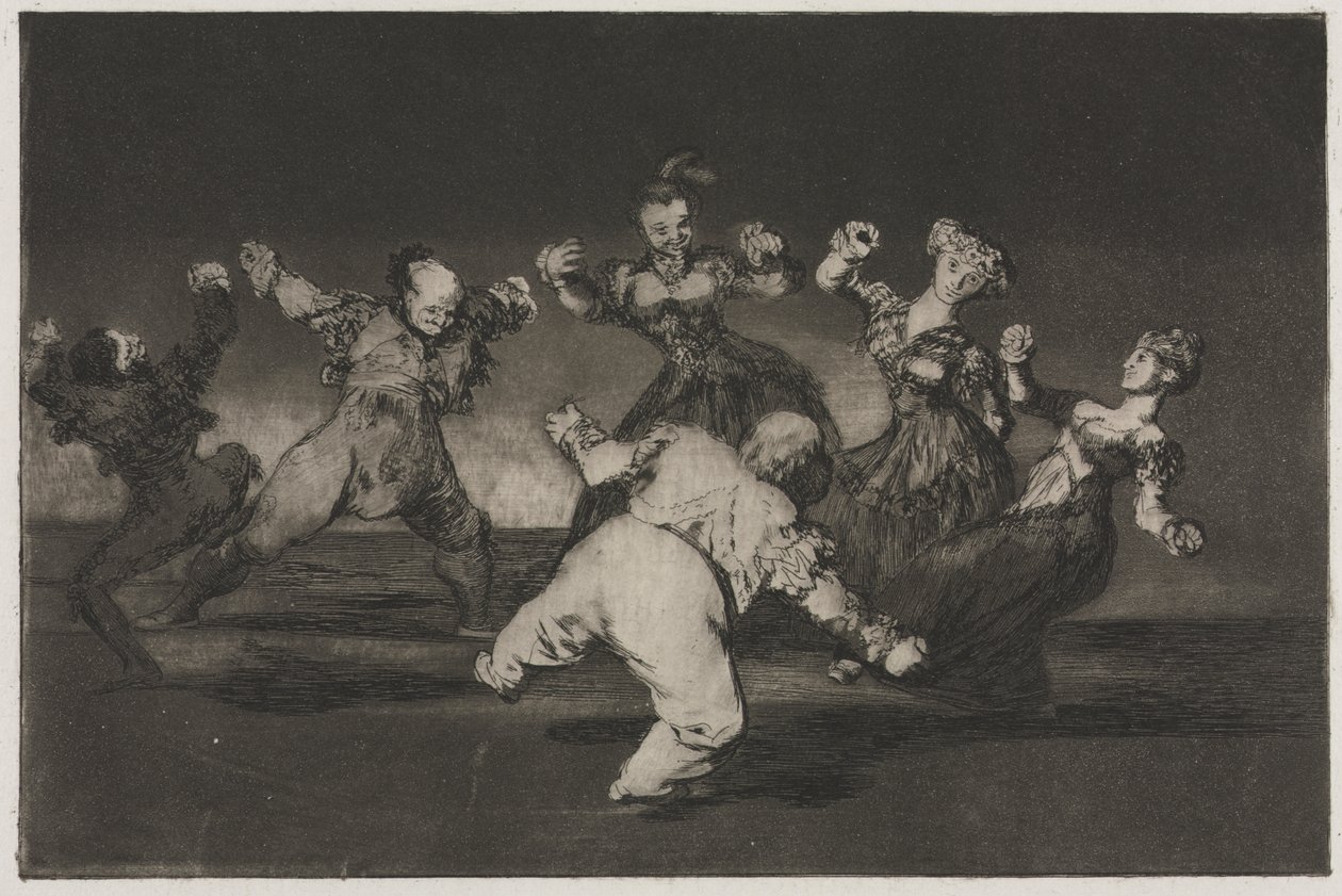 Les proverbes : Si Marion veut danser, alors elle doit en assumer les conséquences - Francisco de Goya