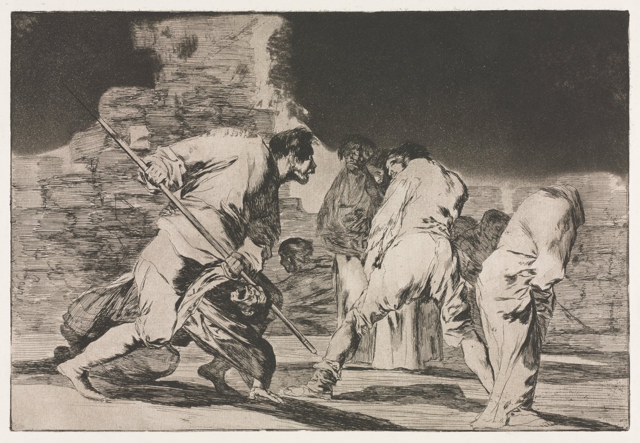 Les Proverbes : La Folie de la Fureur - Francisco de Goya