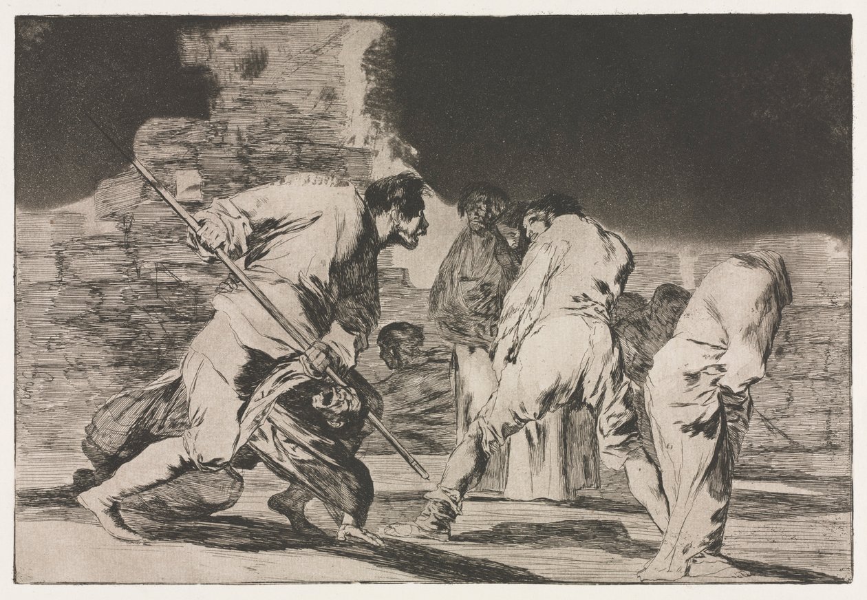 Les Proverbes : La Folie de la Fureur - Francisco de Goya