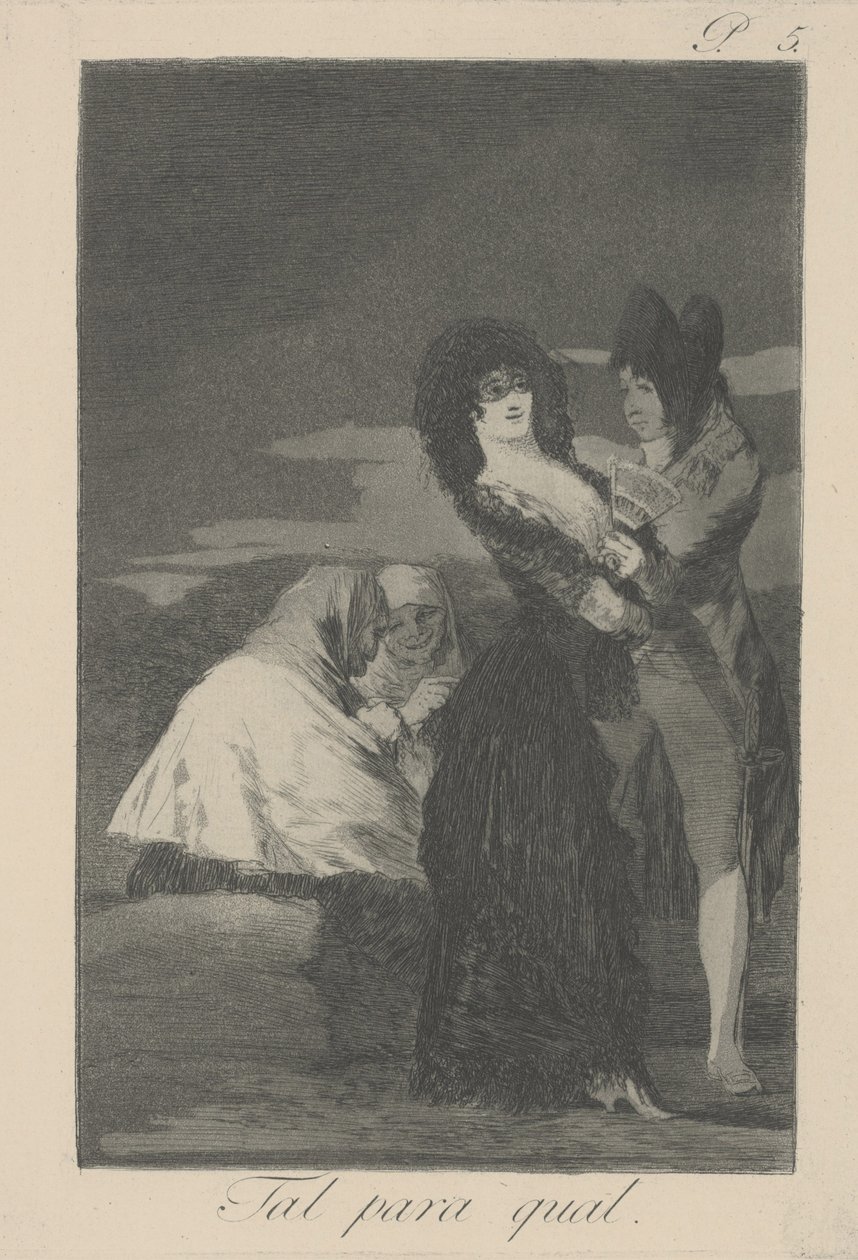 Deux de même (Tal para Qual) - Francisco de Goya