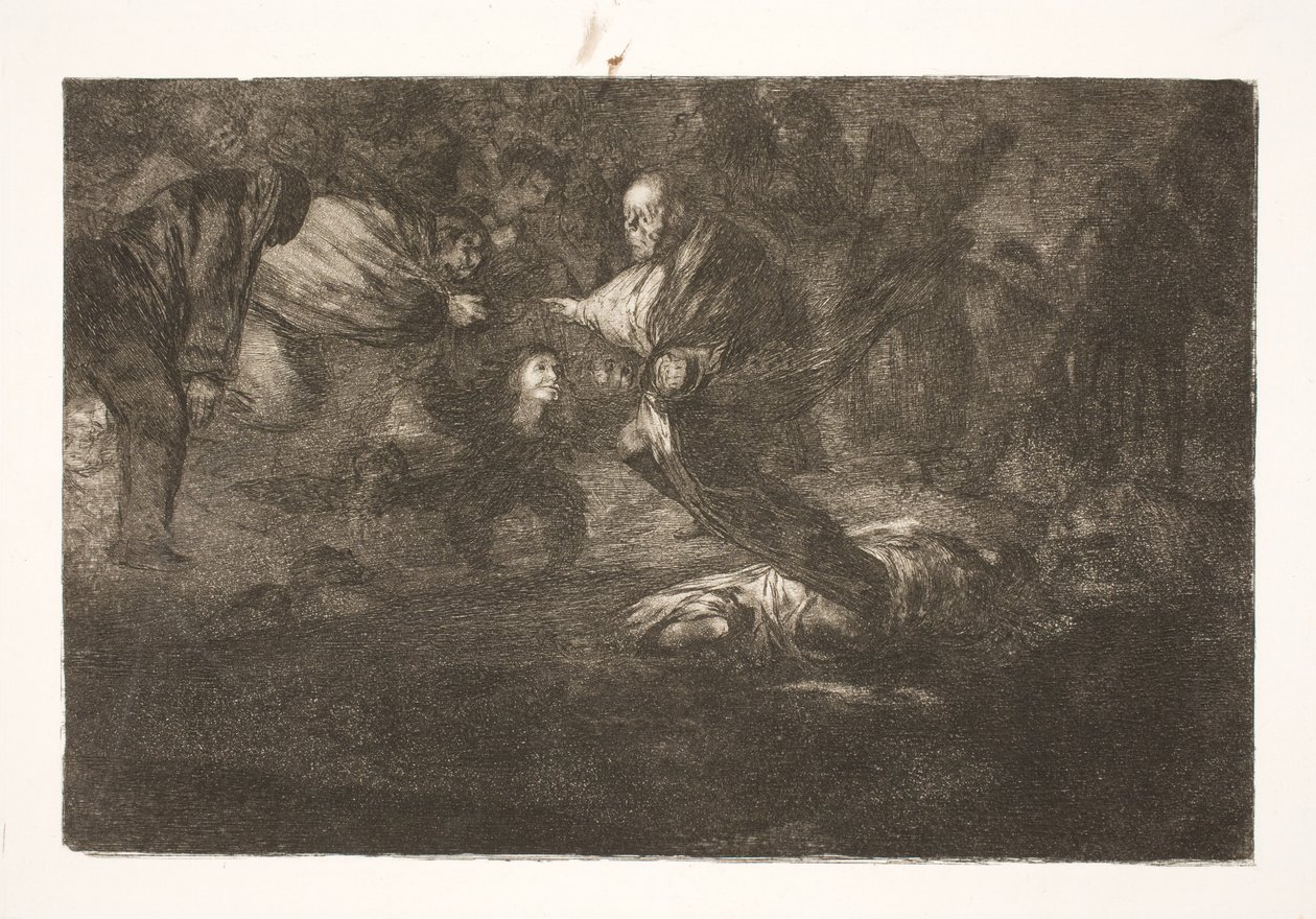 Le Seigneur les crée, et ils finissent en belle union / Les oiseaux de même plume volent ensemble - Francisco de Goya