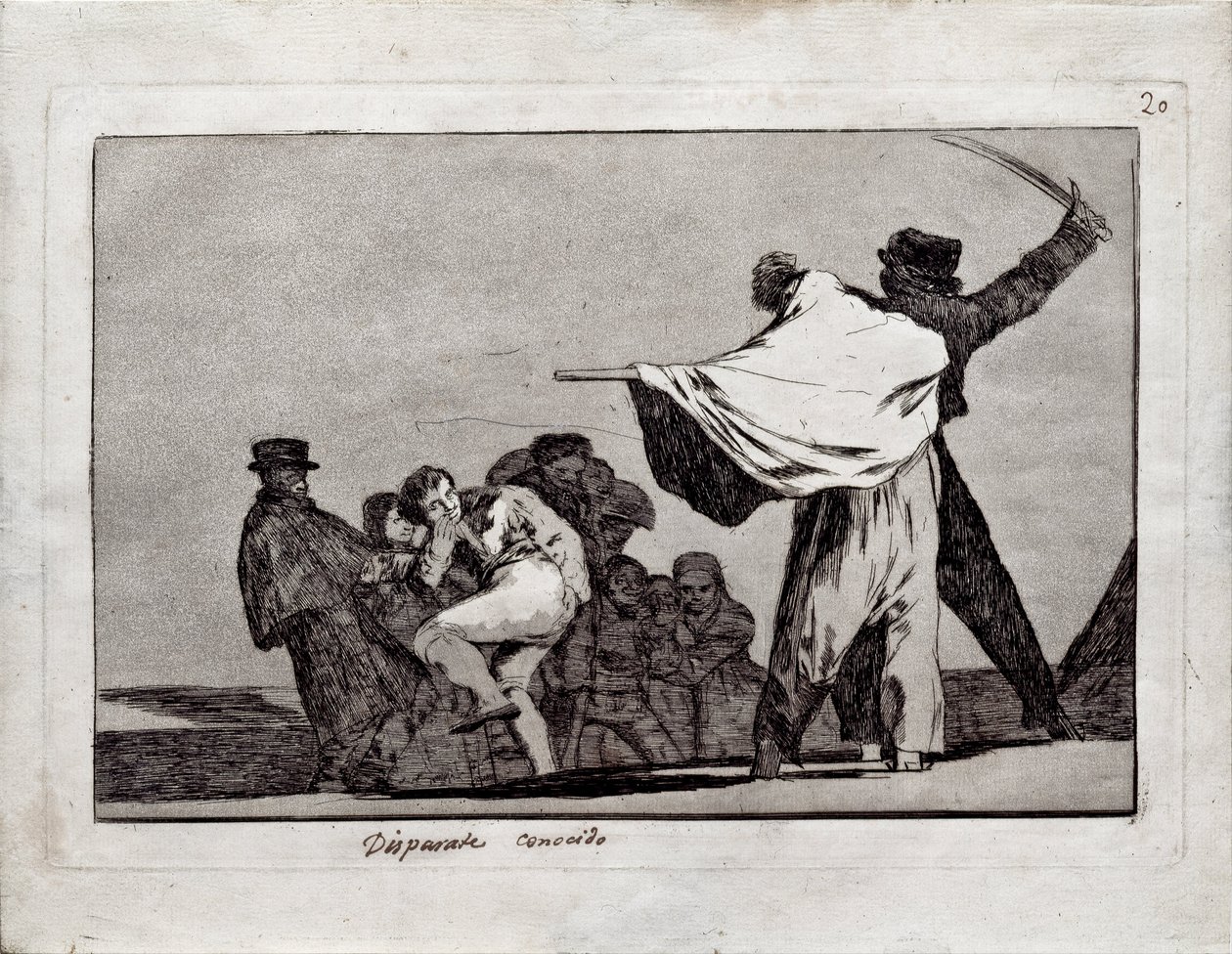 Folie bien connue de la série Los Disparates, 1815-1819 - Francisco de Goya