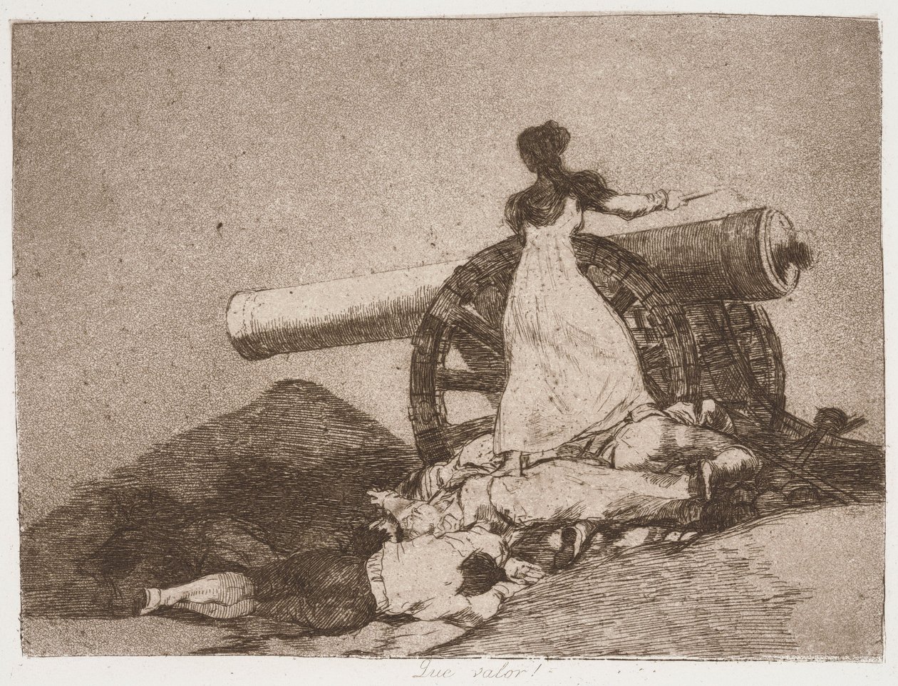 « Quel courage ! » (What Courage!) tiré de la série « Les désastres de la guerre » - Francisco de Goya