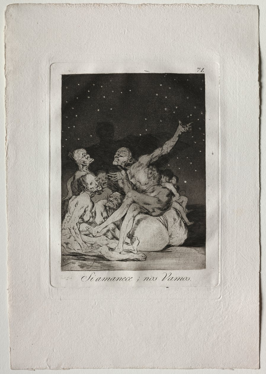 Quand le jour se lèvera, nous partirons - Francisco de Goya