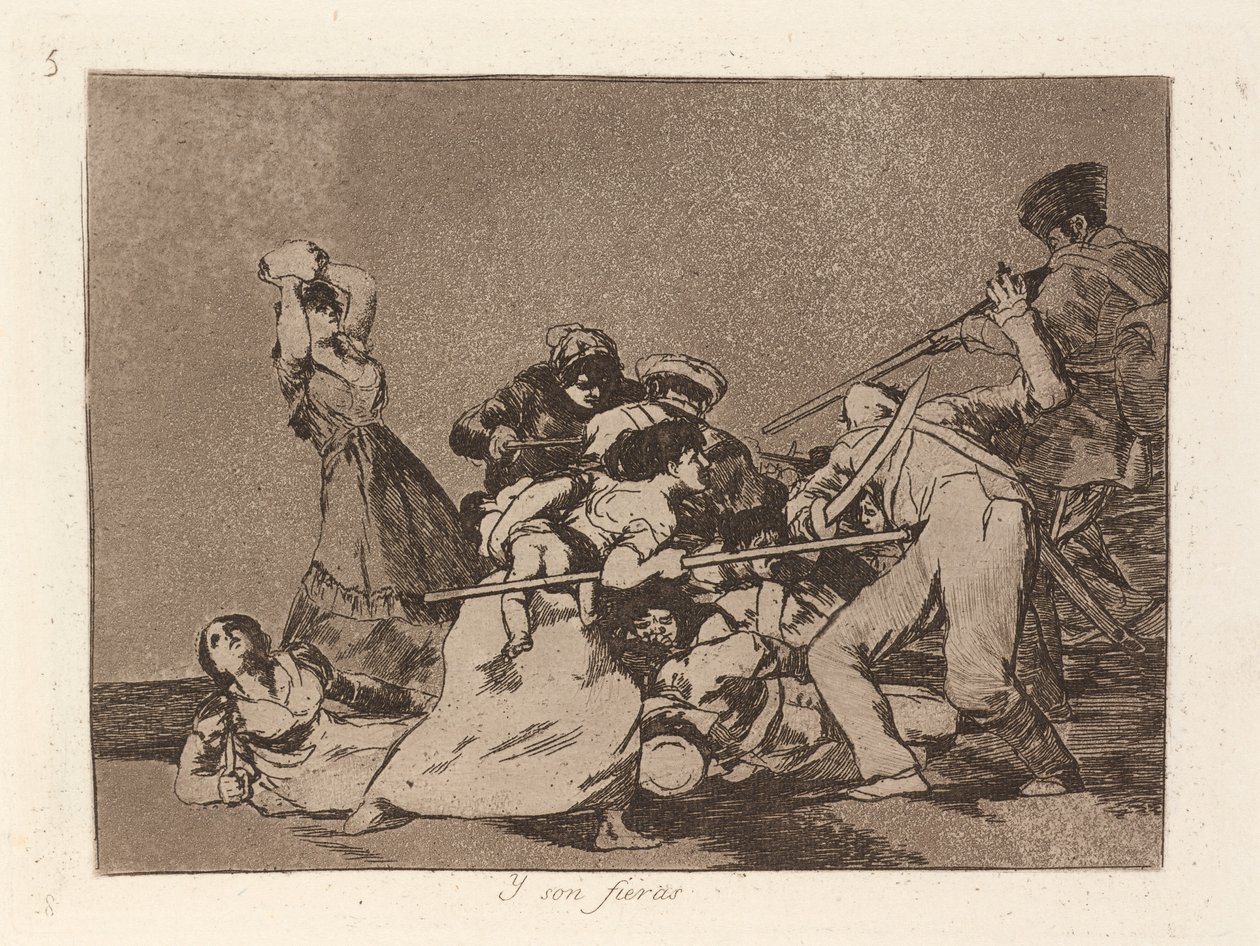 Et ils sont comme des bêtes sauvages - Francisco de Goya